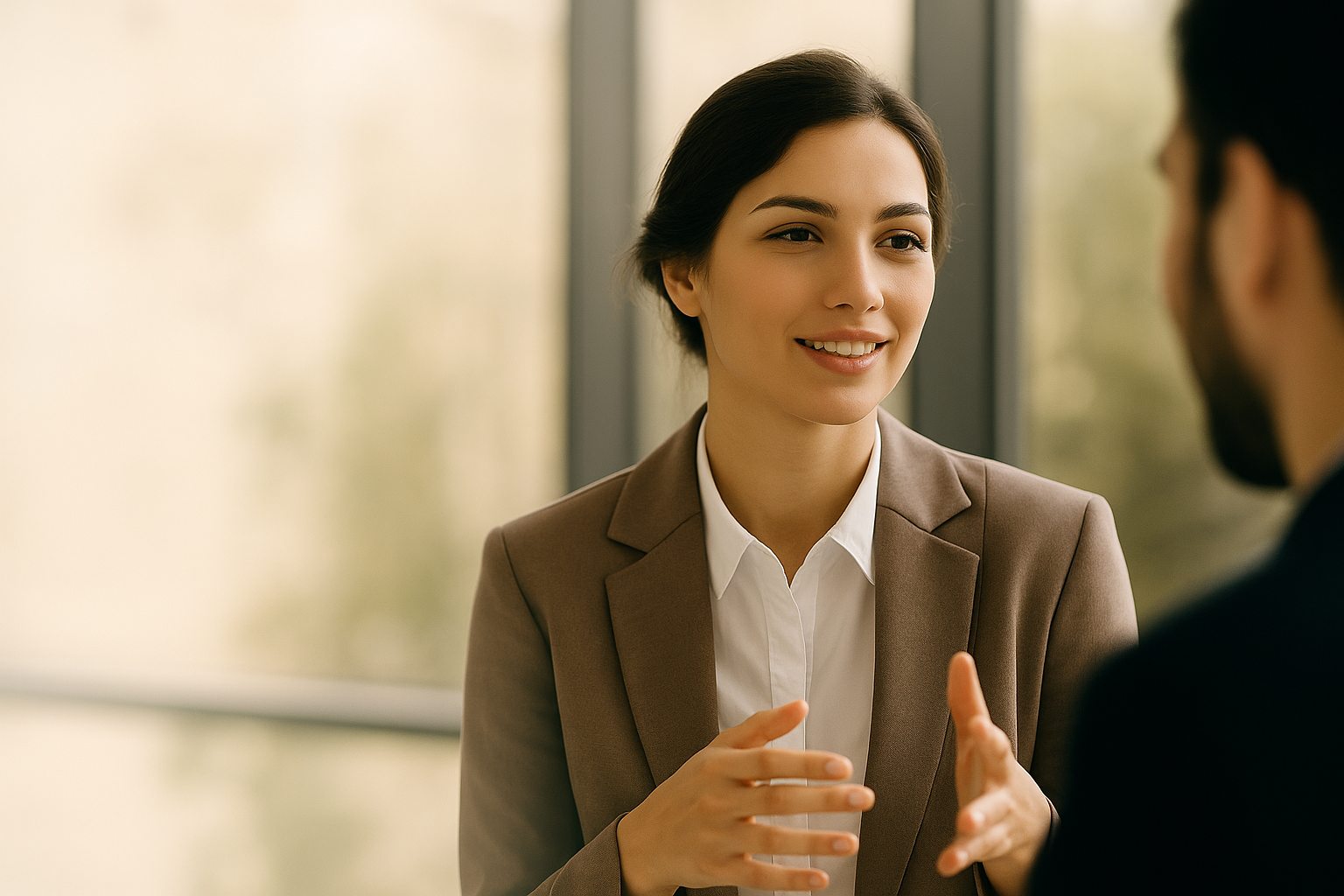 Gespräch bei natürlichem Licht (1) Psychologie Weiterbildungen